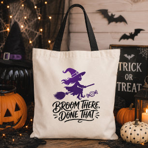 Broom There Done That Heks Grappige Halloween Bood Tote Bag