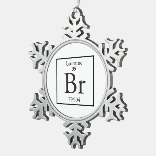 Broom Tin Sneeuwvlok Ornament (Rechts)