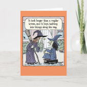 Broombot Halloween Kaart (Voorkant)