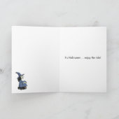 Broombot Halloween Kaart (Binnen)