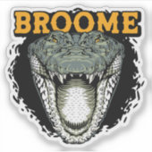 Broome, Western Australië Crocodile Sticker (Voorkant)