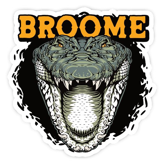 Broome, Western Australië Crocodile Sticker