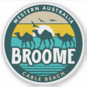 Broome, Western Australië Sticker (Voorkant)