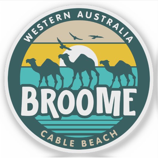 Broome, Western Australië Sticker (Voorkant)