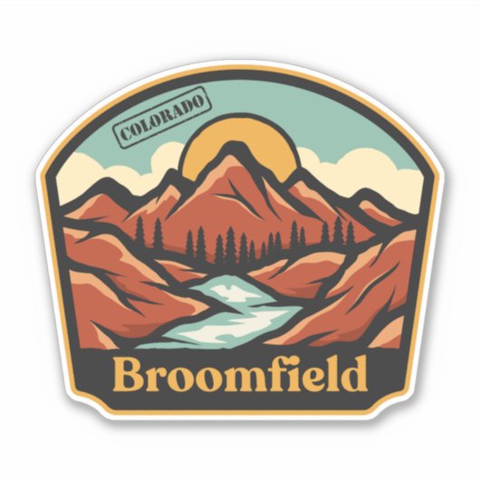 Broomfield, Colorado Sticker (Voorkant)