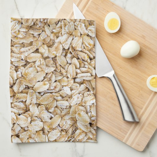 Broomgriesmeel als achtergrondstructuur theedoek (Quarter Fold)