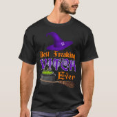 BROOMHILDA WITCH HALLOWEEN BESTE FREAATIE WITCH EV T-SHIRT (Voorkant)