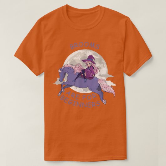 Brooms Are For Beginners Anime Witch 341  T-shirt (Design voorkant)