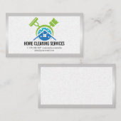 Brooms Cleaning Home Logo | tegelwerk Visitekaartje (Voorkant / Achterkant)