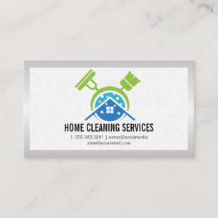 Brooms Cleaning Home Logo   tegelwerk Visitekaartje