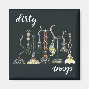 brooms gone wild dirty clean magneet