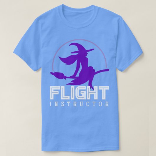 Broomstick Flight Instructor Witch T-shirt (Design voorkant)