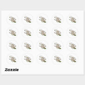 Broomstick Perzisch - Fluffy Halloween Cat Ronde Sticker (Vel)