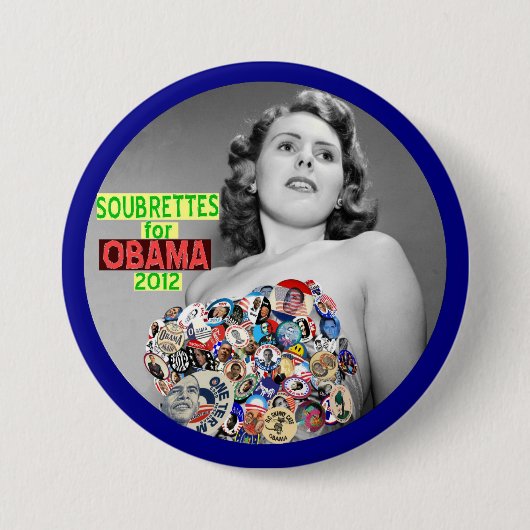 Broos voor Obama 2012 Ronde Button 7,6 Cm (Voorkant)