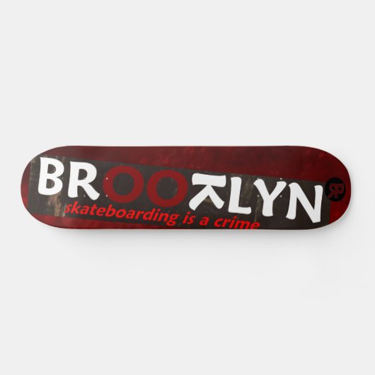 BROOTLYN Skateboarden is een misdaad Skateboard (Horizontaal)