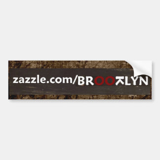 BROOTLYN winkel - HET IS WAT HET NIET IS Bumpersticker