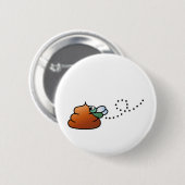 Brootsch de PooPoo Ronde Button 5,7 Cm (Voorkant /achterkant)