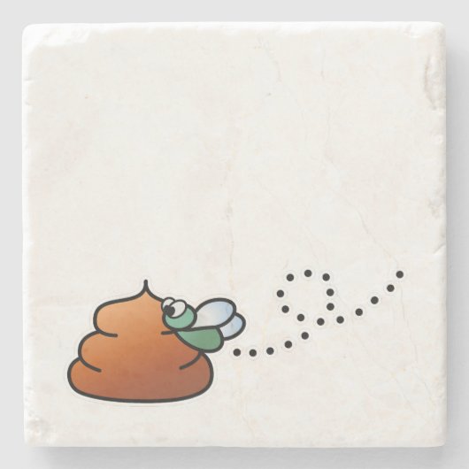 Brootsch de PooPoo Stenen Onderzetter (Voorkant)