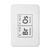 BrOs Chemistry Periodic Table Words Element Symbol Badmat (Voorkant Verticaal)