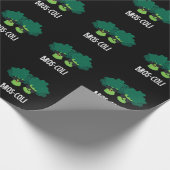 Bros-coli Funny Veggie Broccoli Pun Dark BG Cadeaupapier (Hoek)