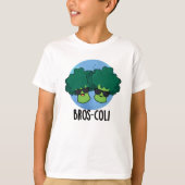 Bros-coli Funny Veggie Broccoli Pun T-shirt (Voorkant)