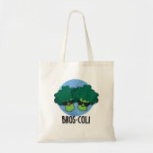 Bros-coli Funny Veggie Broccoli Pun Tote Bag (Voorkant)