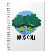 Bros-coli Grappige Groente Broccoli Pun Notitieboek (Voorkant)