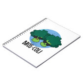 Bros-coli Grappige Groente Broccoli Woordgrap  Notitieboek (Linkerzijde)