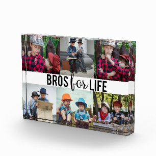 Bros for Life Brothers Foto Collage Typografie