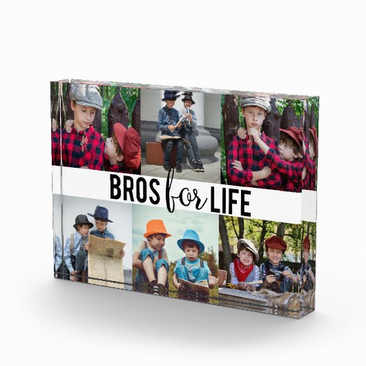 Bros for Life Brothers Foto Collage Typografie (Rechts)