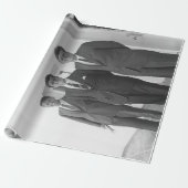 Bros, President John Kennedy, Robert en Ted Cadeaupapier (Uitgerold)