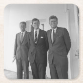 Bros, President John Kennedy, Robert en Ted Kartonnen Onderzetters (Voorkant)