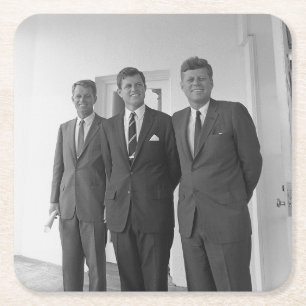 Bros, President John Kennedy, Robert en Ted Kartonnen Onderzetters