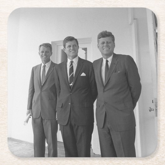 Bros, President John Kennedy, Robert en Ted Kartonnen Onderzetters (Voorkant)