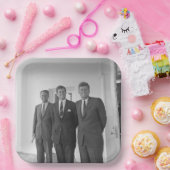 Bros, President John Kennedy, Robert en Ted Papieren Bordje (Feest)