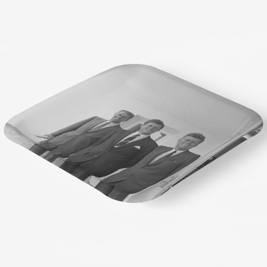 Bros, President John Kennedy, Robert en Ted Papieren Bordje (Gebogen)
