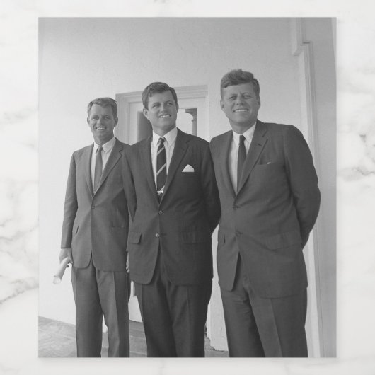 Bros, President John Kennedy, Robert en Ted Wijn Etiket (Enkel label)