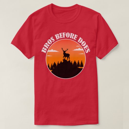 Bros voor Does vrijgezellenfeest T-shirt (Design voorkant)