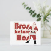 Bros voor zijn kerstman feestdagenkaart (Staand voorkant)