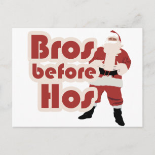 Bros voor zijn kerstman feestdagenkaart