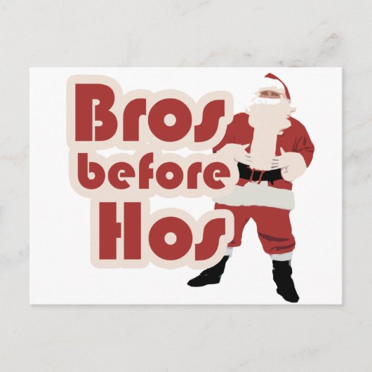 Bros voor zijn kerstman feestdagenkaart (Voorkant)