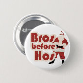 Bros voor zijn kerstman ronde button 5,7 cm (Voorkant /achterkant)