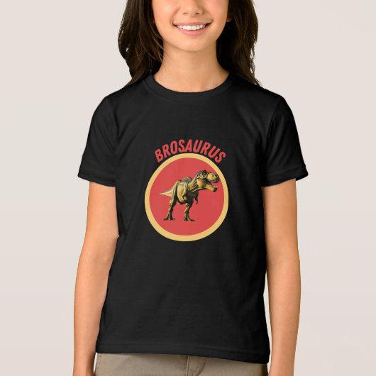 Brosaurus, Grappig Dino cadeau voor jongens en Man Tri-Blend Shirt (Voorkant)
