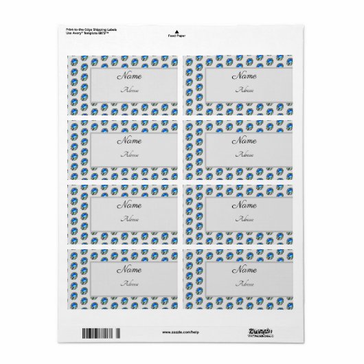 Brosche Etiket (Full Sheet)
