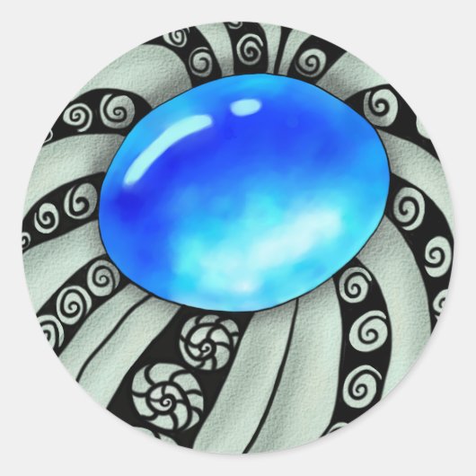 Brosche  ronde sticker (Voorkant)