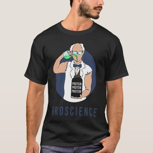 Broscience Brofessor Gains Swoly Swole Reps For Br T-shirt (Voorkant)