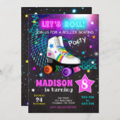 Brosschaatsen op feestdag / Neon Kaart (Voorkant / Achterkant)