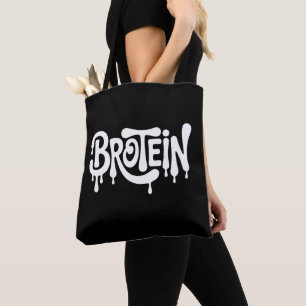 Brotein Eiwit Grappige Bro Gym LGBTQ Gay Pride All Tote Bag