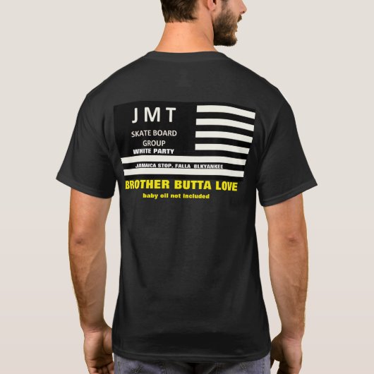 BROTHE BUTTA LOVE Basic Donker T-shirt (Achterkant)