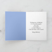 Brother 4th Birthday Snowman with Snowy Four Kaart (Binnen)